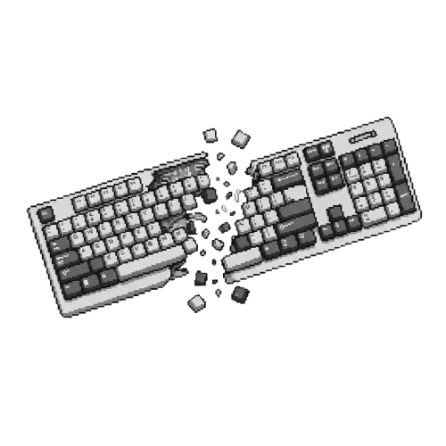 Broken keyboard